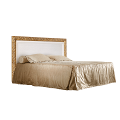 Кровать 2-х спальная (1,4 м) Тиффани штрих-лак/золото с подъемным механизмом (ТФКР140-2[7]) в Советском - sovetskiy.mebel24.online | фото