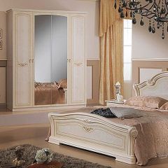 Кровать 2-х спальная 1600*2000, Ирина, изголовье ЛДСП (08.116) *без основания (дерево, беж) в Советском - sovetskiy.mebel24.online | фото 2