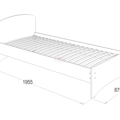 Кровать-2 одинарная (800*1900) в Советском - sovetskiy.mebel24.online | фото 2