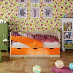 Кровать Бабочки (Оранжевый металлик) 1800 в Советском - sovetskiy.mebel24.online | фото 1