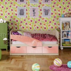 Кровать Бабочки (Розовый металлик) 1800 в Советском - sovetskiy.mebel24.online | фото 1