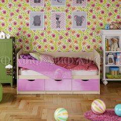 Кровать Бабочки (Сиреневый металлик) 1600 в Советском - sovetskiy.mebel24.online | фото 1