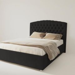 Кровать Берлин без основания 1400 (экокожа кольт ч) в Советском - sovetskiy.mebel24.online | фото