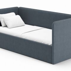 Кровать-диван Leonardo 160*70 (Серый) + боковина в Советском - sovetskiy.mebel24.online | фото