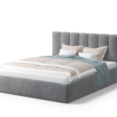 Кровать Элен 1600*2000 NEO 25 (серый) в Советском - sovetskiy.mebel24.online | фото