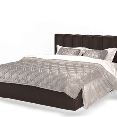 Кровать Элен 1600 + основание с ПМ (Лесмо brown) коричневый в Советском - sovetskiy.mebel24.online | фото