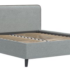 Кровать интерьерная Миа (1600) Купер 18/Кант Лайт 10 в Советском - sovetskiy.mebel24.online | фото 3