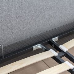 Кровать интерьерная Миа (1600) Купер 18/Кант Лайт 10 в Советском - sovetskiy.mebel24.online | фото 7