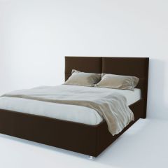 Кровать Корсика с ПМ 1600 (экокожа коричневая) в Советском - sovetskiy.mebel24.online | фото 2