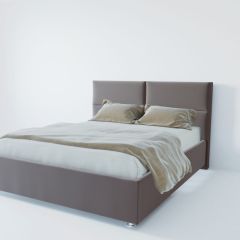 Кровать Корсика с ПМ 800 (велюр темно-серый) в Советском - sovetskiy.mebel24.online | фото 2