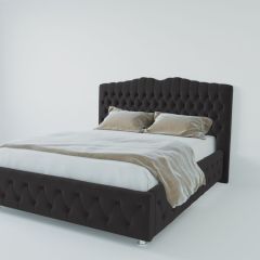 Кровать Нягань с ПМ 800 (экокожа кольт ч) в Советском - sovetskiy.mebel24.online | фото