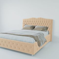 Кровать Нягань с ПМ 900 (экокожа бежевая) в Советском - sovetskiy.mebel24.online | фото