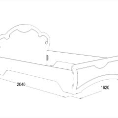 Кровать Ольга-10 МДФ (1400) без основания в Советском - sovetskiy.mebel24.online | фото 2