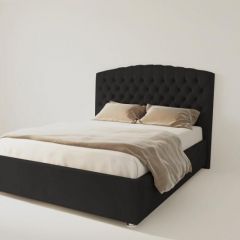 Кровать Берлин без основания 2000 (экокожа кольт ч) в Советском - sovetskiy.mebel24.online | фото