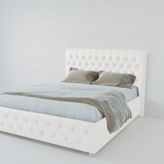 Кровать Версаль 800 без основания (экокожа белый) в Советском - sovetskiy.mebel24.online | фото