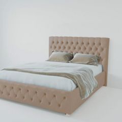 Кровать Версаль 1600 без основания (велюр серый) в Советском - sovetskiy.mebel24.online | фото
