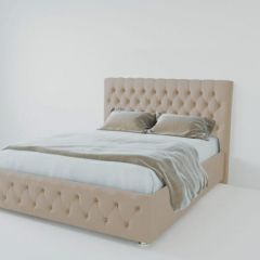 Кровать Версаль 900 без основания (велюр светло серый) в Советском - sovetskiy.mebel24.online | фото