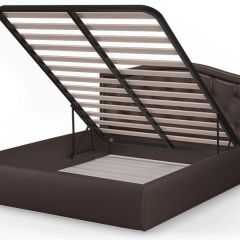 Кровать Стелла 1600*2000 Rock 05 (коричневый) в Советском - sovetskiy.mebel24.online | фото 4