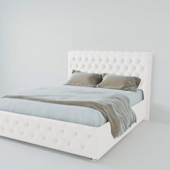 Кровать Версаль с ПМ 2000 (экокожа белая) в Советском - sovetskiy.mebel24.online | фото