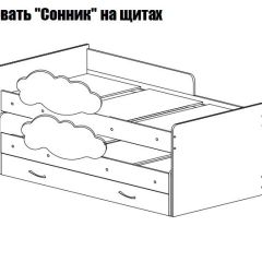 Кровать выкатная Соник (800*1900) в Советском - sovetskiy.mebel24.online | фото 2