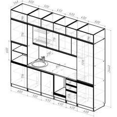 Кухонный гарнитур Адажио люкс 3000 мм в Советском - sovetskiy.mebel24.online | фото 2