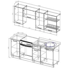 Кухонный гарнитур Лада 2000 (Стол. 26мм) в Советском - sovetskiy.mebel24.online | фото 2