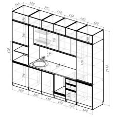 Кухонный гарнитур Лоретта люкс 3000 мм в Советском - sovetskiy.mebel24.online | фото 2