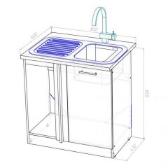 Кухонный гарнитур Ноктюрн прайм 400 1100х2000 мм в Советском - sovetskiy.mebel24.online | фото 16