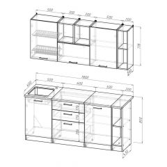 Кухонный гарнитур Ольга макси 4 1800 мм в Советском - sovetskiy.mebel24.online | фото 2