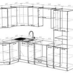 Кухонный гарнитур Паола гранд прайм 2600х1400 мм в Советском - sovetskiy.mebel24.online | фото 2