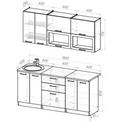 Кухонный гарнитур Паола макси 1800 мм в Советском - sovetskiy.mebel24.online | фото 2