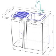 Кухонный гарнитур Равенна мега прайм 1500х2700 мм в Советском - sovetskiy.mebel24.online | фото 19