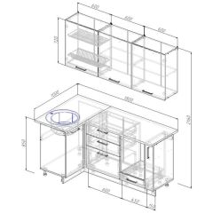 Кухонный гарнитур угловой Пайн 1000х1800 (Стол. 26мм) в Советском - sovetskiy.mebel24.online | фото 2