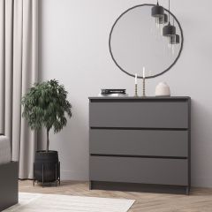 МОРИ МК 800.1 Комод (графит) в Советском - sovetskiy.mebel24.online | фото