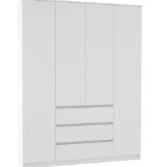 МОРИ МШ 1600.1 Шкаф (белый) в Советском - sovetskiy.mebel24.online | фото 2