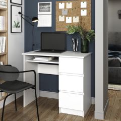 МОРИ МС-6 Стол ПРАВЫЙ (белый) в Советском - sovetskiy.mebel24.online | фото