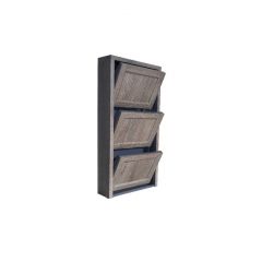 Обувница Комфорт Ф 003 Фасад 3D Бамбук (3 секции) в Советском - sovetskiy.mebel24.online | фото