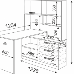 Подростковая Волкер (модульная) в Советском - sovetskiy.mebel24.online | фото 23