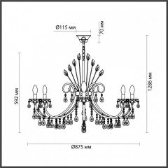 Подвесная люстра Odeon Light Versia 4977/10 в Советском - sovetskiy.mebel24.online | фото 5