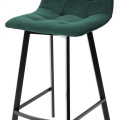 Полубарный стул CHILLI-QB SQUARE зеленый #19, велюр / черный каркас (H=66cm) М-City в Советском - sovetskiy.mebel24.online | фото 1