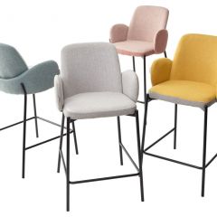 Полубарный стул NYX (H=65cm) VF113 светлая мята / VF115 серо-зеленый М-City в Советском - sovetskiy.mebel24.online | фото 2