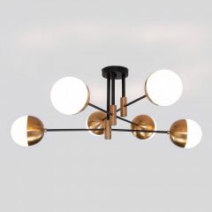 Потолочная люстра Eurosvet Nuvola 70129/6 латунь в Советском - sovetskiy.mebel24.online | фото 2