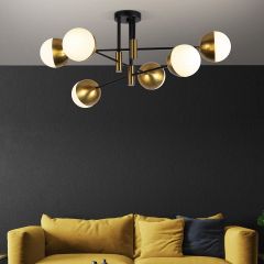Потолочная люстра Eurosvet Nuvola 70129/6 латунь в Советском - sovetskiy.mebel24.online | фото 3