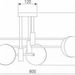 Потолочная люстра Eurosvet Nuvola 70129/6 латунь в Советском - sovetskiy.mebel24.online | фото 4