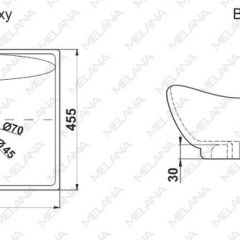 Раковина MELANA MLN-7211 в Советском - sovetskiy.mebel24.online | фото 2
