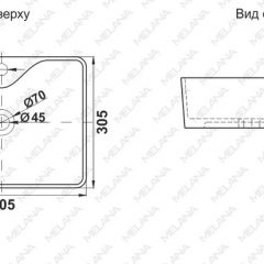 Раковина MELANA MLN-7291X в Советском - sovetskiy.mebel24.online | фото 2