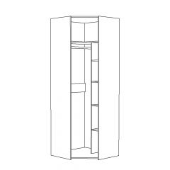 Шкаф для одежды 13.131 Амели в Советском - sovetskiy.mebel24.online | фото 2