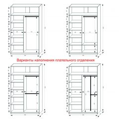 Шкаф-купе 1400 серии SOFT D1+D3+B2+PL1 (2 ящика+1штанга) профиль «Графит» в Советском - sovetskiy.mebel24.online | фото 7