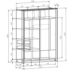 Шкаф-купе 1600 с плитой 22 мм ЛИБЕРТИ в Советском - sovetskiy.mebel24.online | фото 4