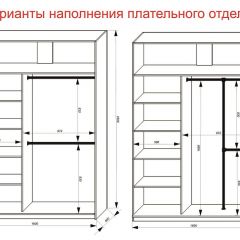 Шкаф-купе 1600 серии SOFT D6+D6+B2+PL3 (2 ящика+2штанги) профиль «Капучино» в Советском - sovetskiy.mebel24.online | фото 7